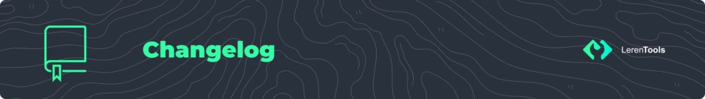 Changelog LerenTools - Seguí cada actualización de nuestras apps para Tiendanube
